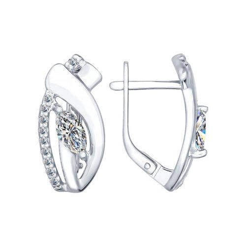 

Серьги из серебра с фианитом SOKOLOV 94022249, 94022249