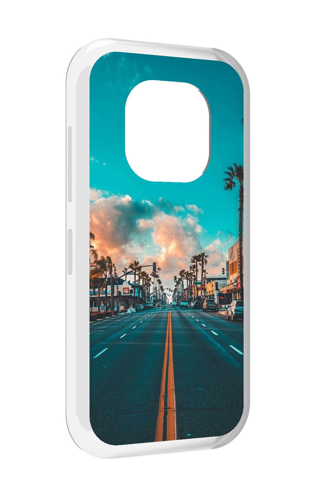 

Чехол MyPads дорога-в-лос-анджелес для Doogee V20, Прозрачный, Tocco