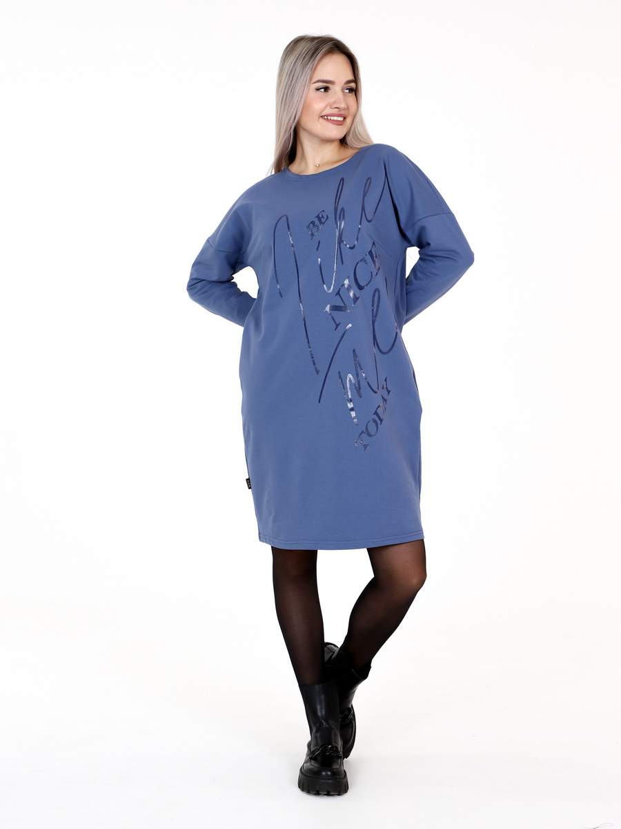 

Платье женское Elenatex П-164 синее 54 RU, Синий, П-164