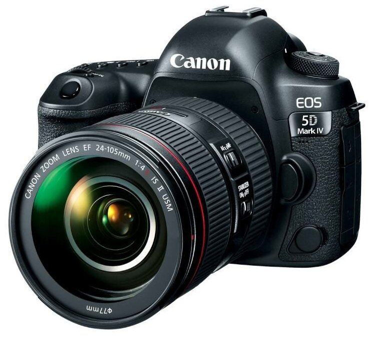 

Фотоаппарат зеркальный Canon EOS 5D Mark IV Kit EF 24-105mm f/4L IS II USM Black, EOS 5D Mark IV Kit EF 24-105mm f/4L IS II USM