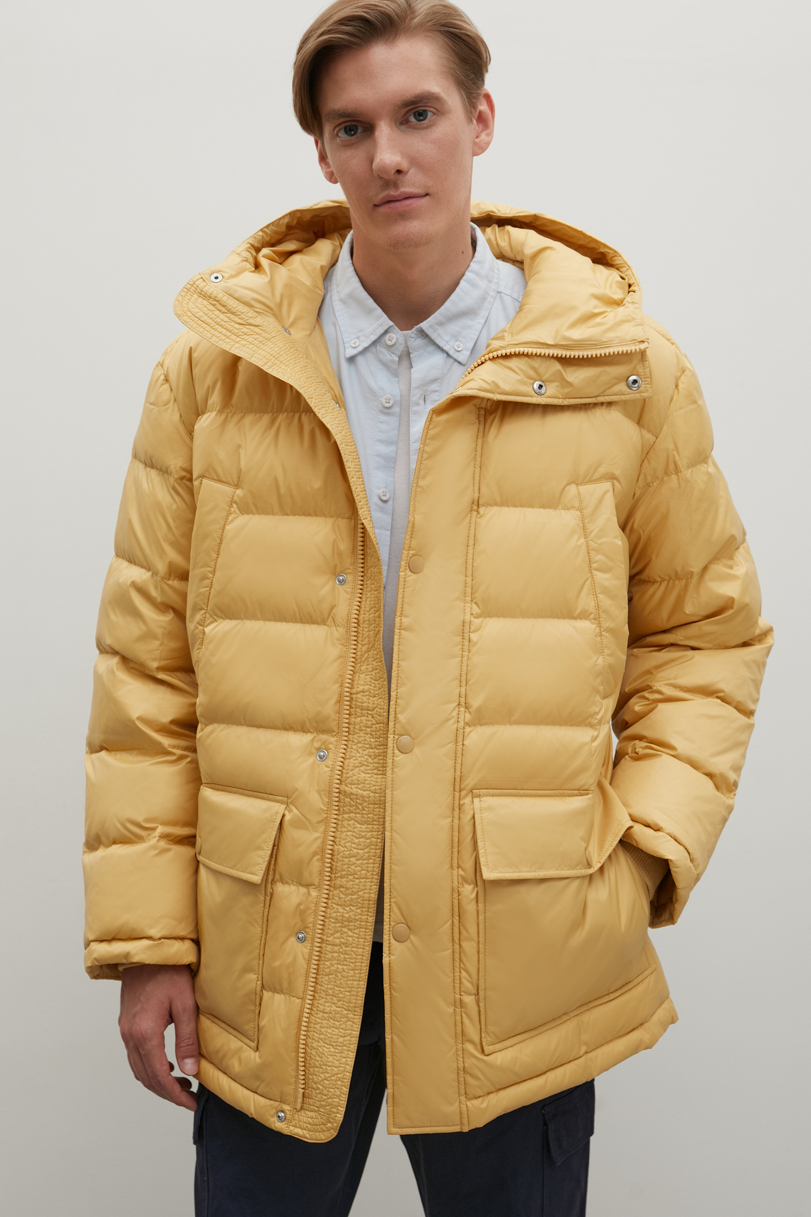 

Куртка мужская Finn Flare FWB21072 желтая L, Желтый, FWB21072