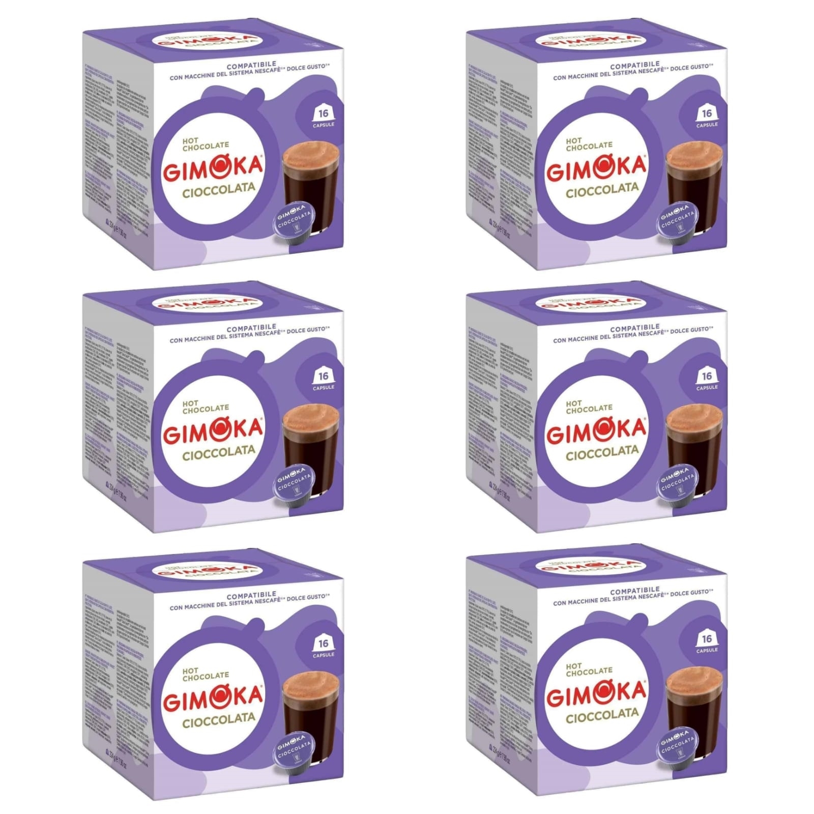 

Шоколад в капсулах Gimoka Cioccolata Dolce Gusto, 96 шт