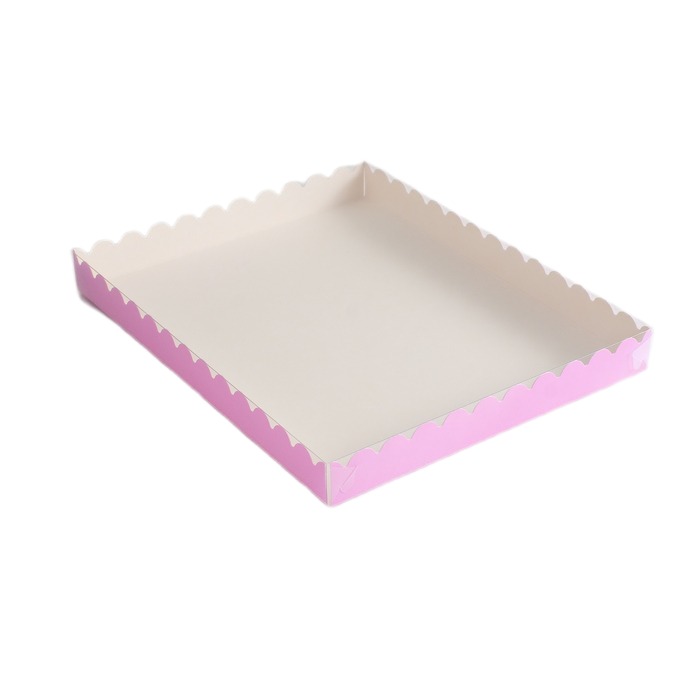 

Коробочка для печенья с PVC крышкой, сиреневая, 23,5 х 30 х 3 см