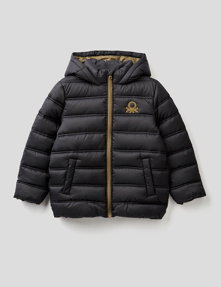 

Куртка для мальчиков Benetton цв. черный р.146, 21A_2WU053N80