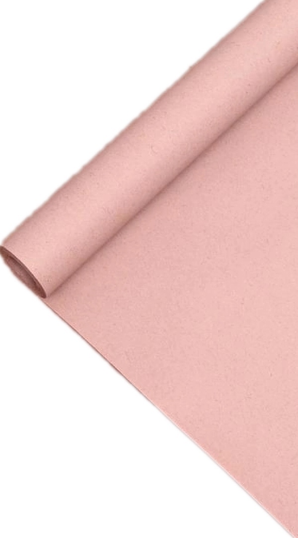 Бумага упаковочная крафтавая, двухсторонняя, розовая, 0,6 х 10 м
