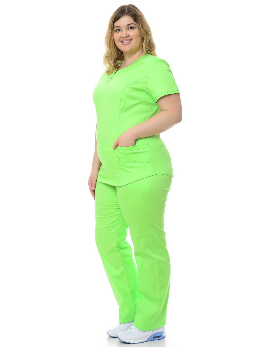 фото Костюм медицинский женский medicalwear вена 103 зелёный 54 ru