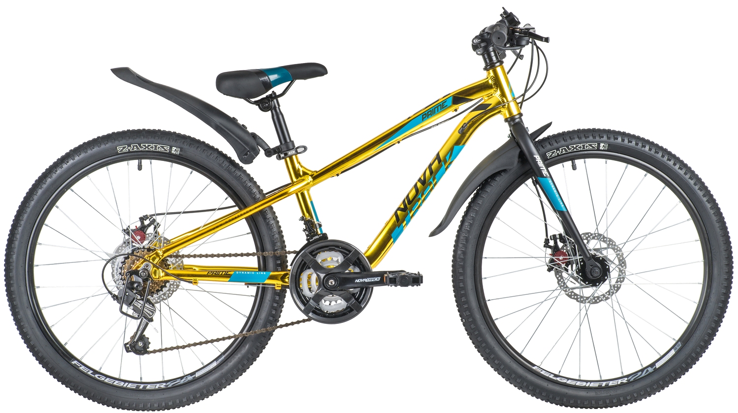 

Велосипед NOVATRACK 24" PRIME алюм.рама 11", золотой металлик, 18-скор, Prime