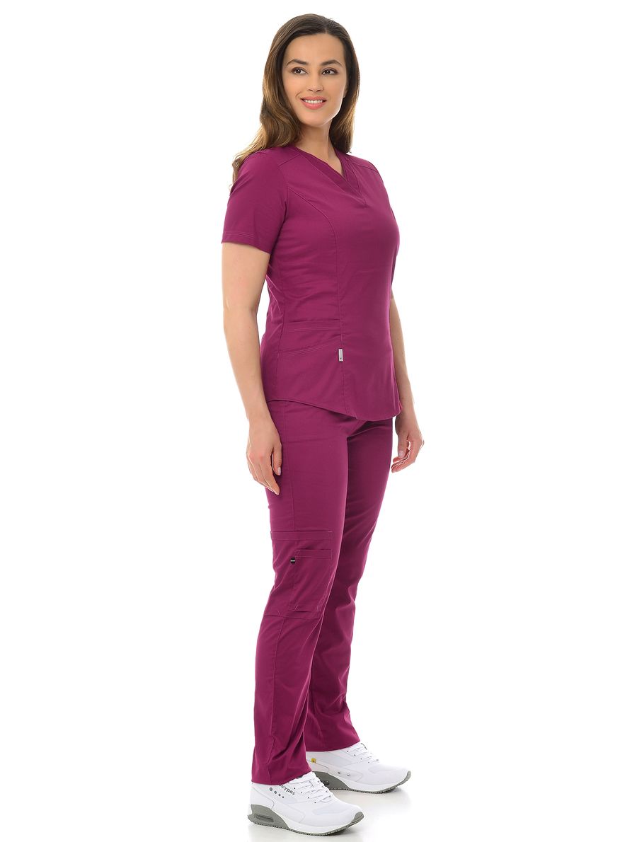 фото Костюм медицинский женский medicalwear вена 103 фиолетовый 46 ru