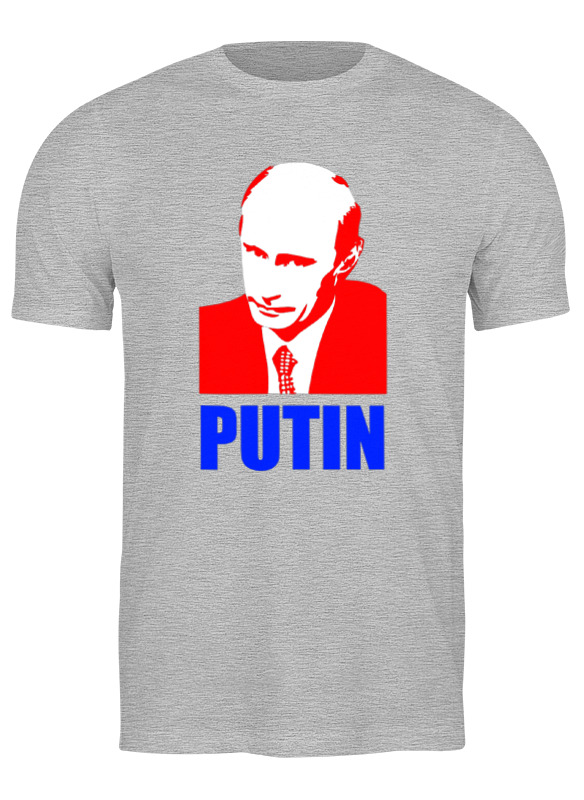 

Футболка мужская Printio Putin серая 2XL, Серый, Putin