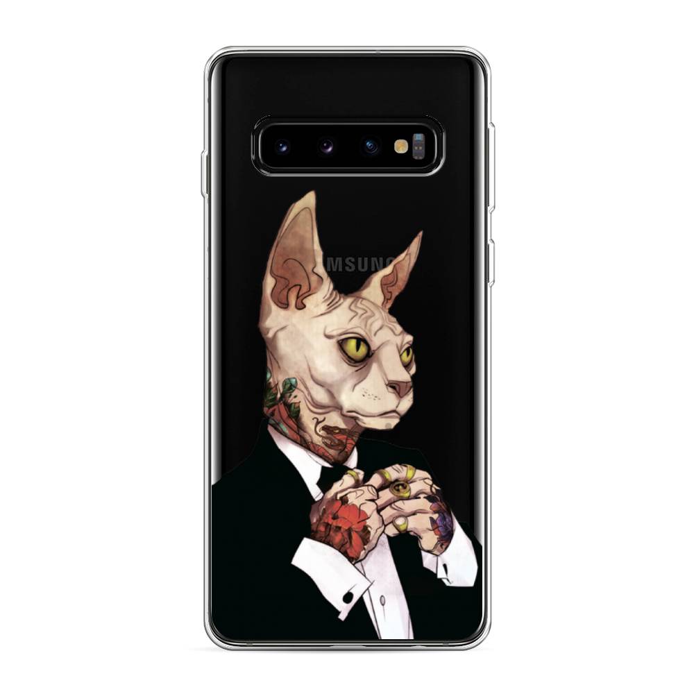 

Чехол Awog на Samsung Galaxy S10 "Татуированный сфинкс", Разноцветный, 27050-7