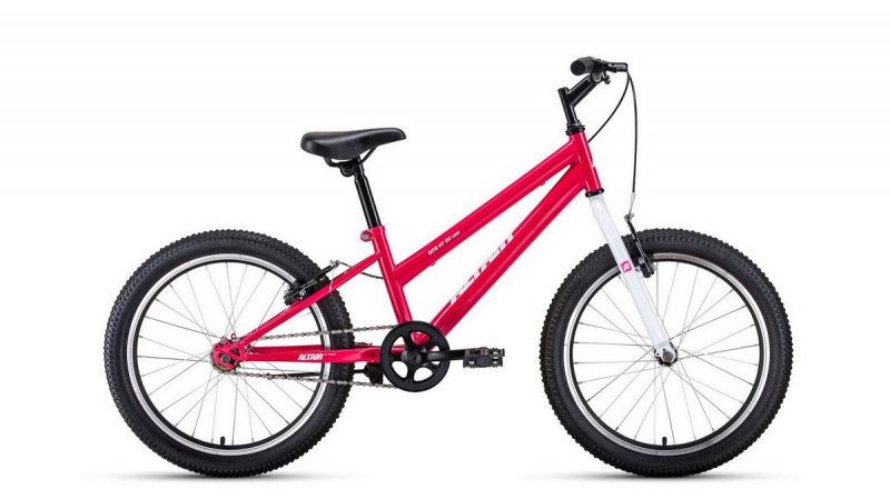 

Велосипед 20 FORWARD ALTAIR MTB HT LOW (1-ск.) 2022 (рама 10.5) розовый/белый