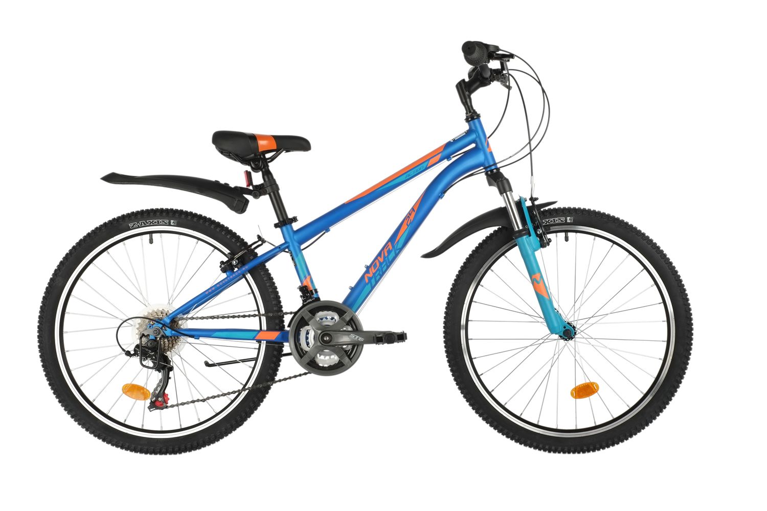 

Велосипед NOVATRACK 24" ACTION синий, стальная рама 11", 18 скор., Action