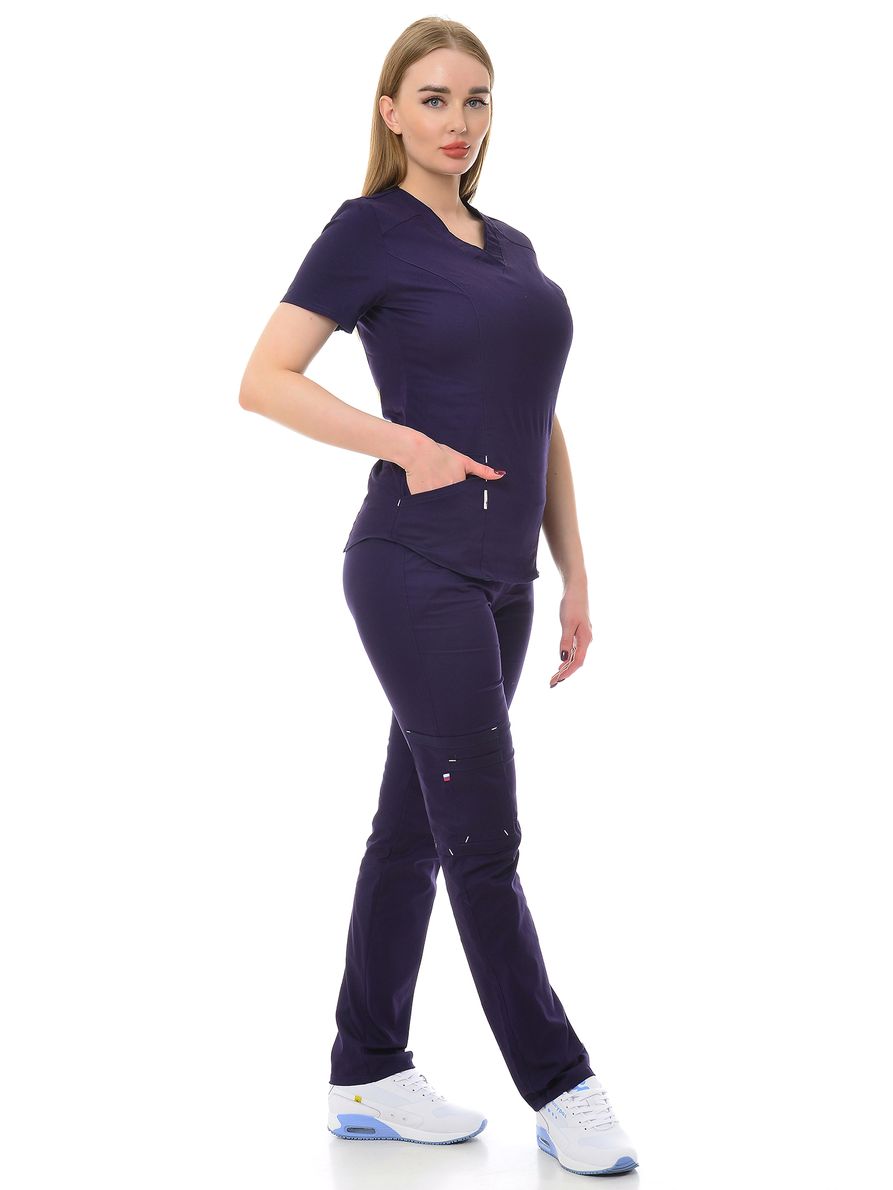 фото Костюм медицинский женский medicalwear вена 103 синий 40 ru