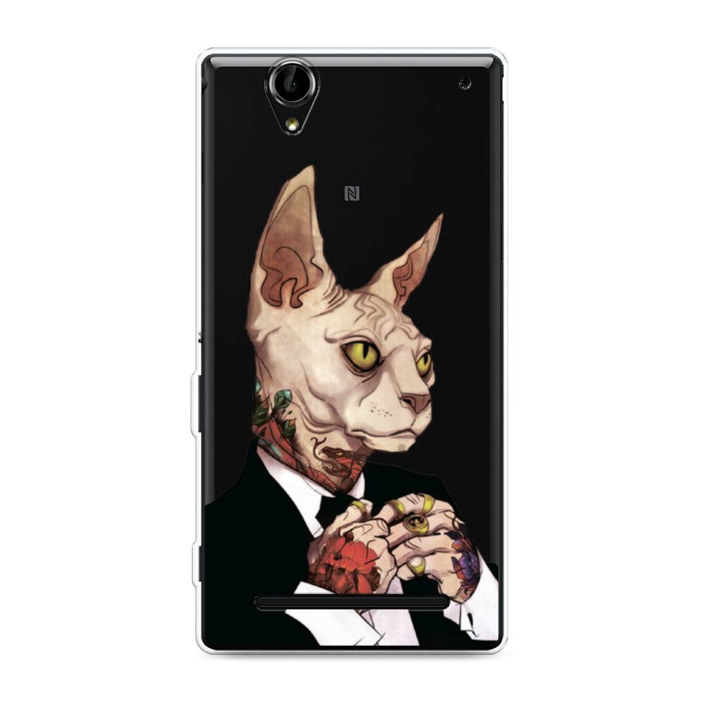 

Чехол Awog на Sony Xperia T2 Ultra "Татуированный сфинкс", Разноцветный, 50950-7