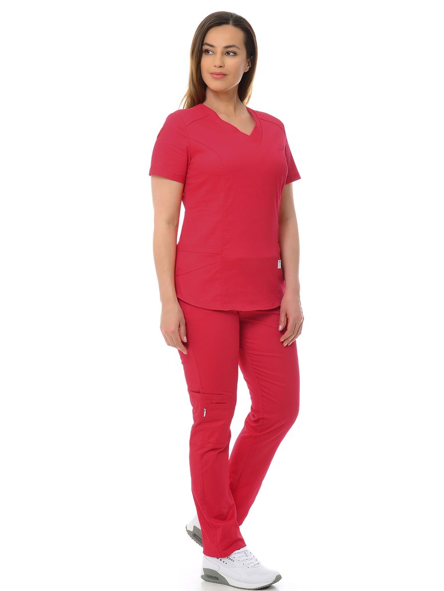 фото Костюм медицинский женский medicalwear вена 103 красный 44 ru