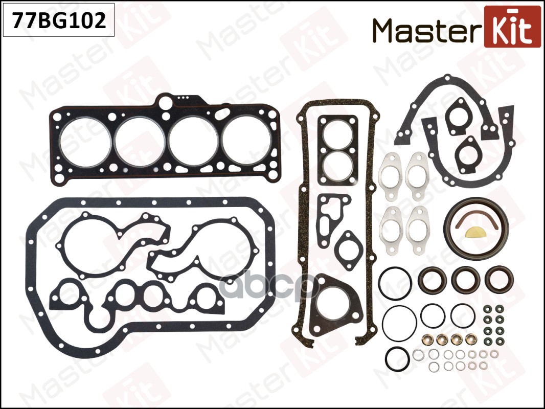 

Набор Прокладок Двигателя Audi 80 Masterkit 77bg102 MasterKit арт. 77BG102, 77BG102