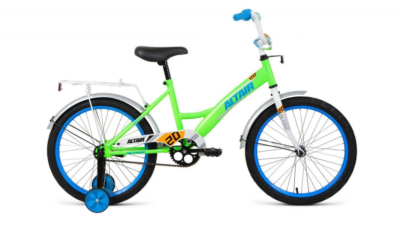 

Велосипед 20 FORWARD ALTAIR MTB HT LOW (1-ск.) 2022 (рама 10.5) яркий/зеленый/серый