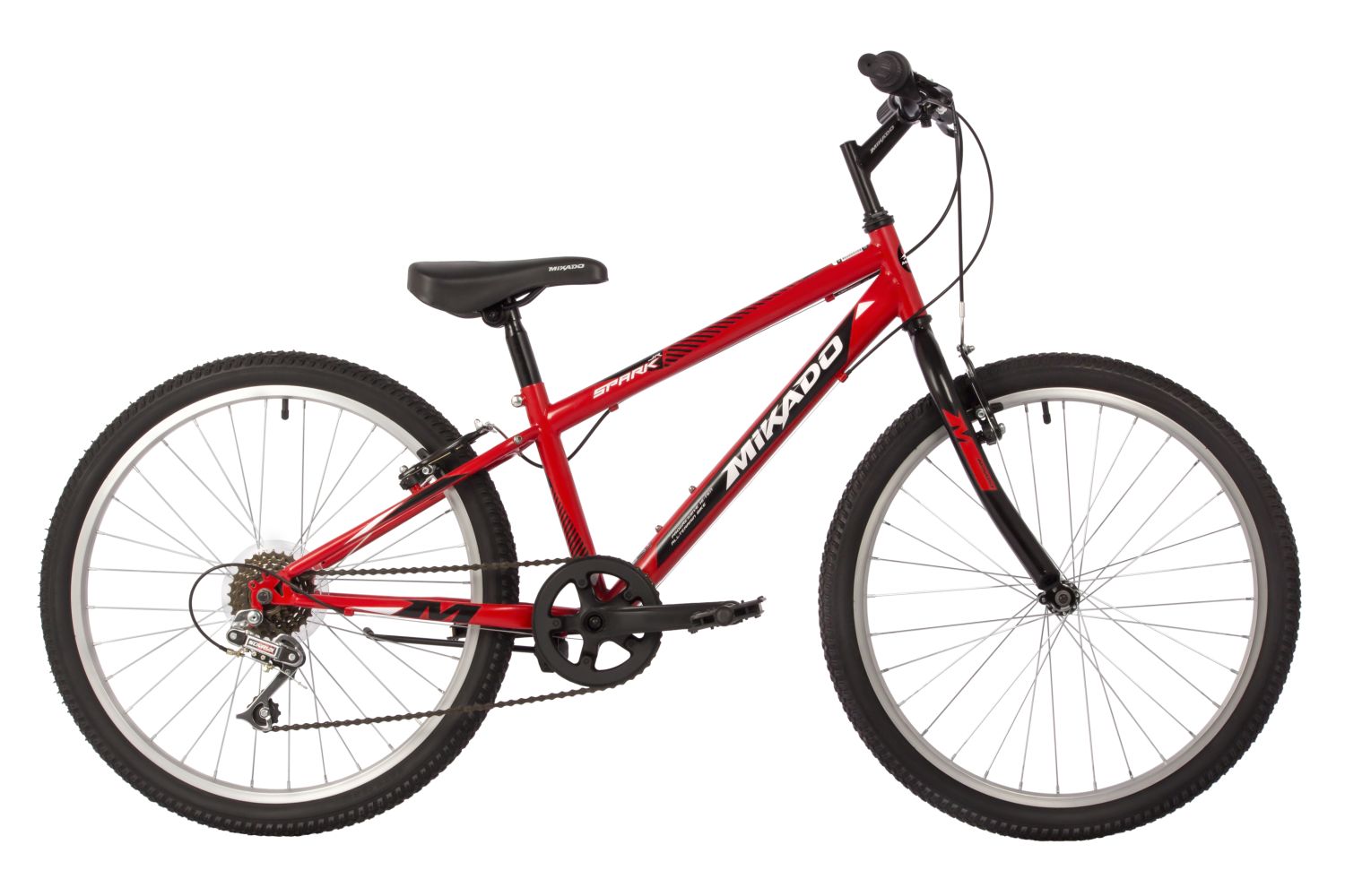 

Велосипед 24 Mikado SPARK JR (6-ск.) КРАСНЫЙ (рама 12) RD2, Spark JR