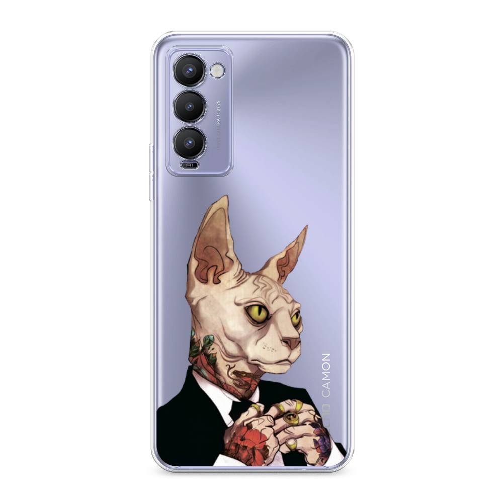 

Чехол Awog на Tecno Camon 18/18T "Татуированный сфинкс", Разноцветный, 300950-7