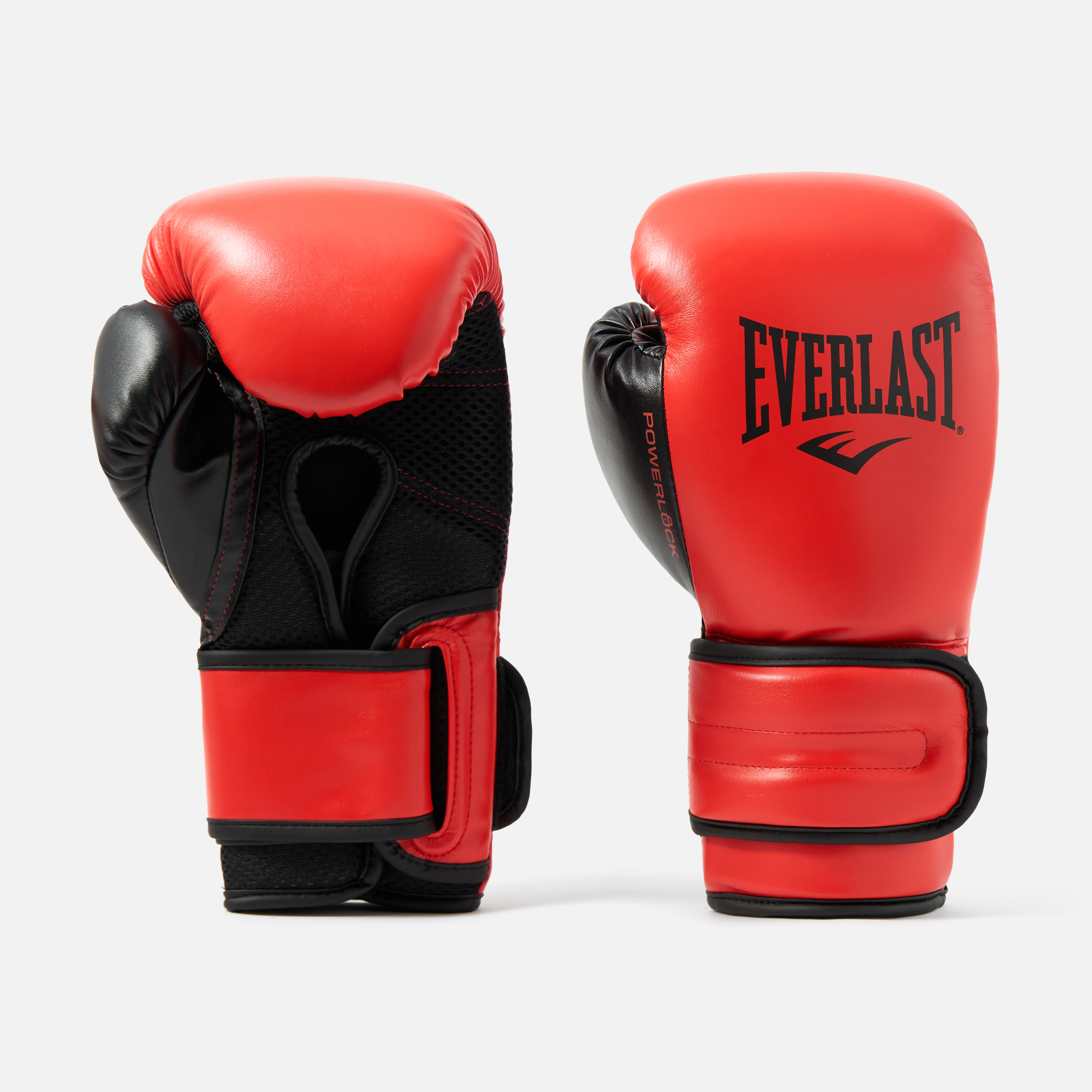 Перчатки тренировочные Everlast Powerlock PU 2 12oz красные, 1 пара