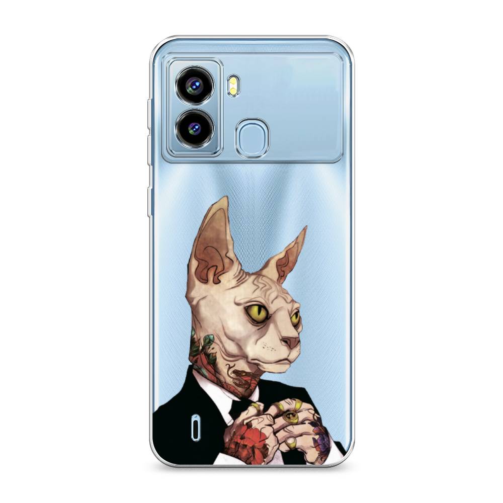 

Чехол Awog на Tecno Pop 6 "Татуированный сфинкс", Разноцветный, 302050-7
