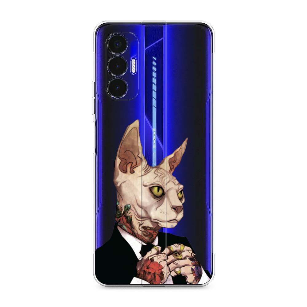 

Чехол Awog на Tecno Pova 3 "Татуированный сфинкс", Разноцветный, 301550-7