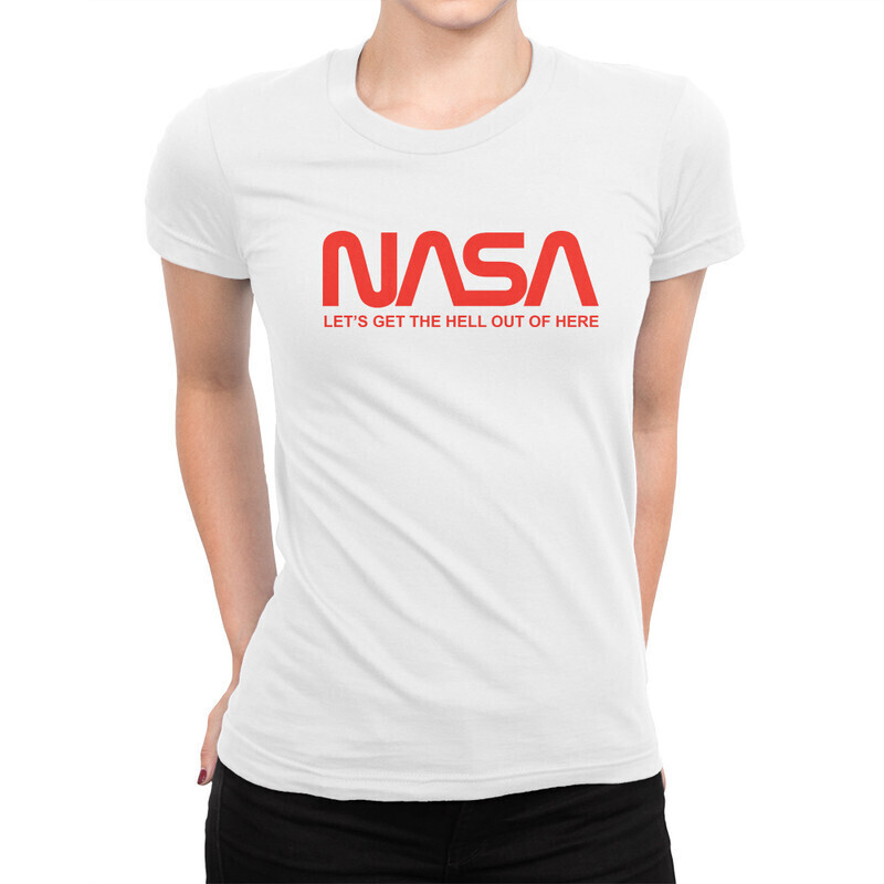 

Футболка женская Dream Shirts NASA 10003491 белая L, NASA 10003491