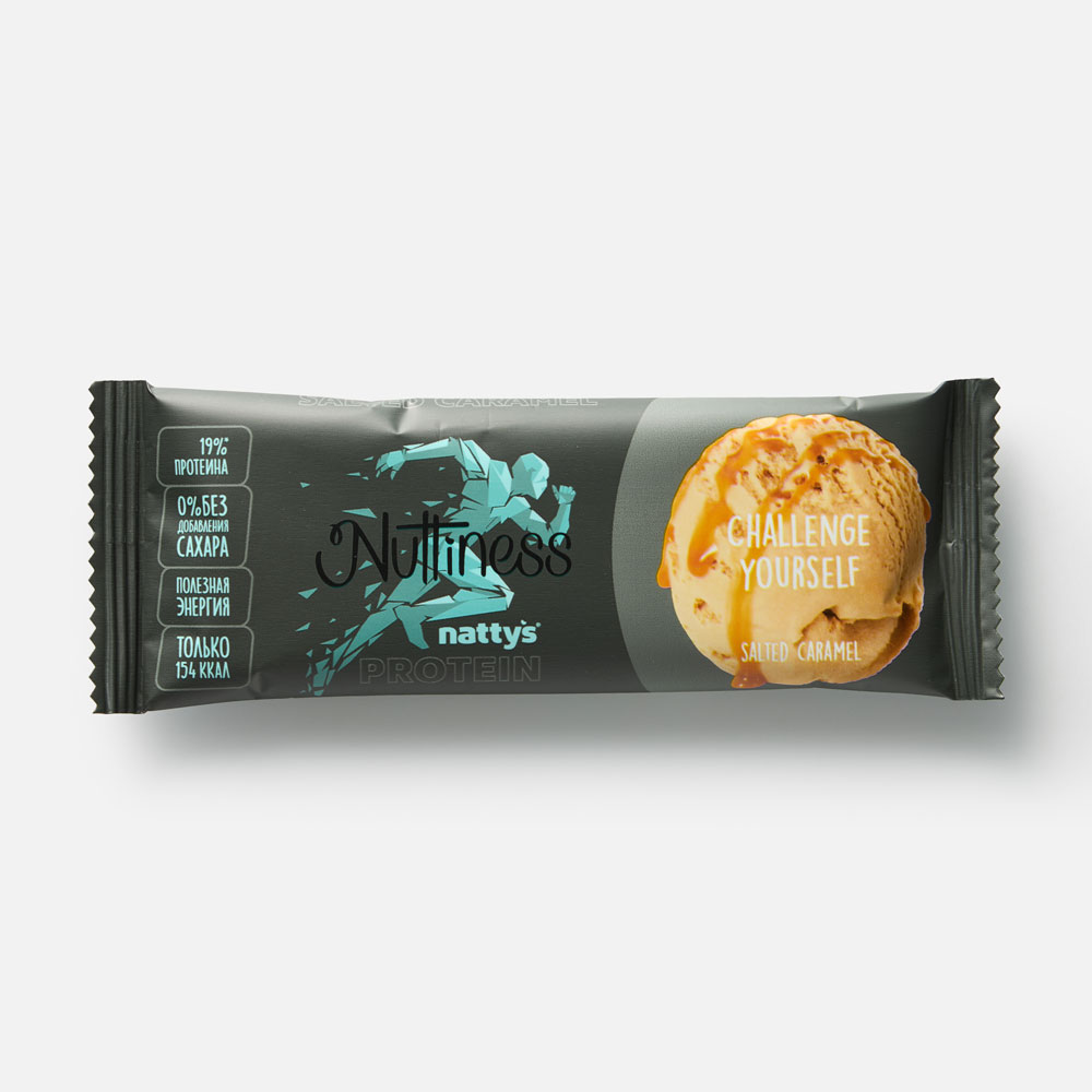 

Протеиновый батончик Nuttiness Salted Caramel, в молочном шоколаде, соленая карамель, 35 г
