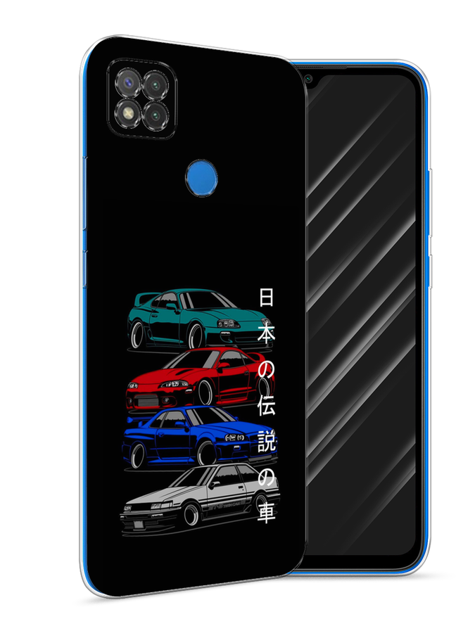 

Чехол Awog на Xiaomi Redmi 9C "JDM Legend cars", Разноцветный, 39050-5