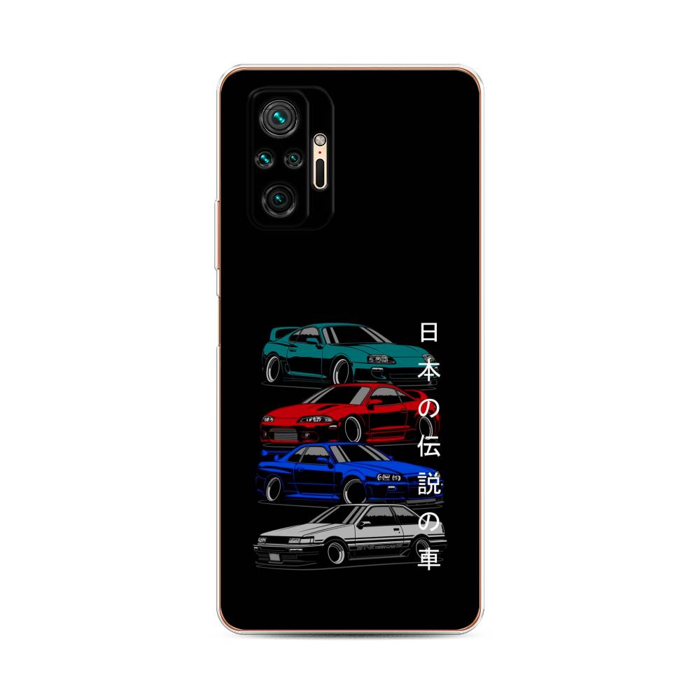 фото Чехол awog "jdm legend cars" для xiaomi redmi note 10 pro