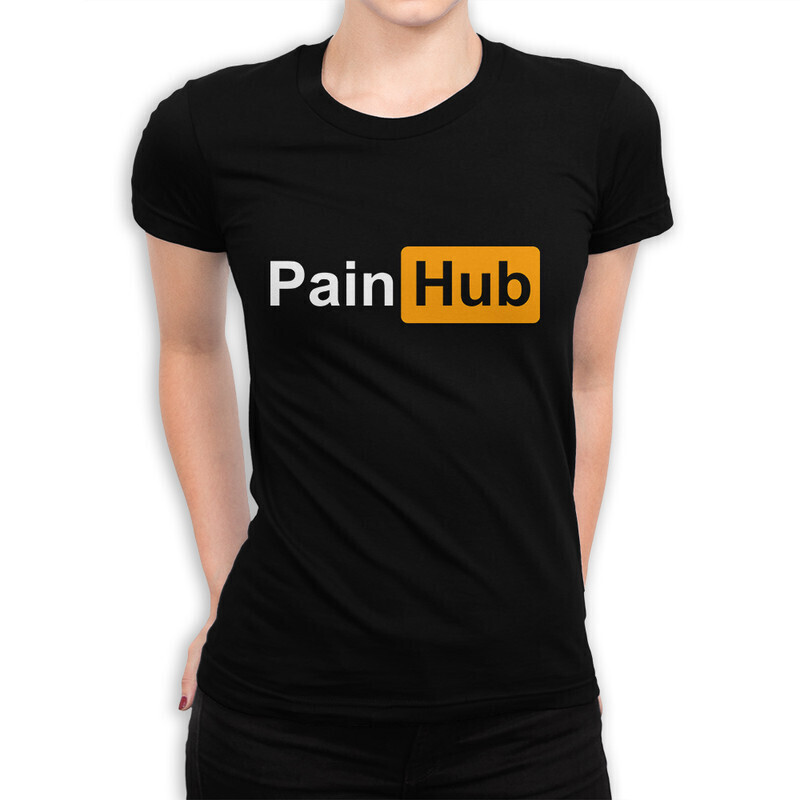 

Футболка женская Dream Shirts Pain Hub 10003561 черная 3XL, Pain Hub 10003561