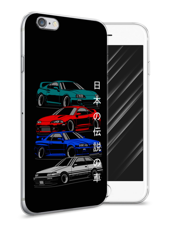 

Чехол Awog на Apple iPhone 6 / Айфон 6 "JDM Legend cars", Разноцветный, 10450-1