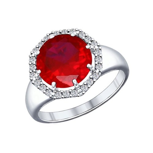 

Кольцо из серебра с корундом р. 16 SOKOLOV 84010009, 84010009