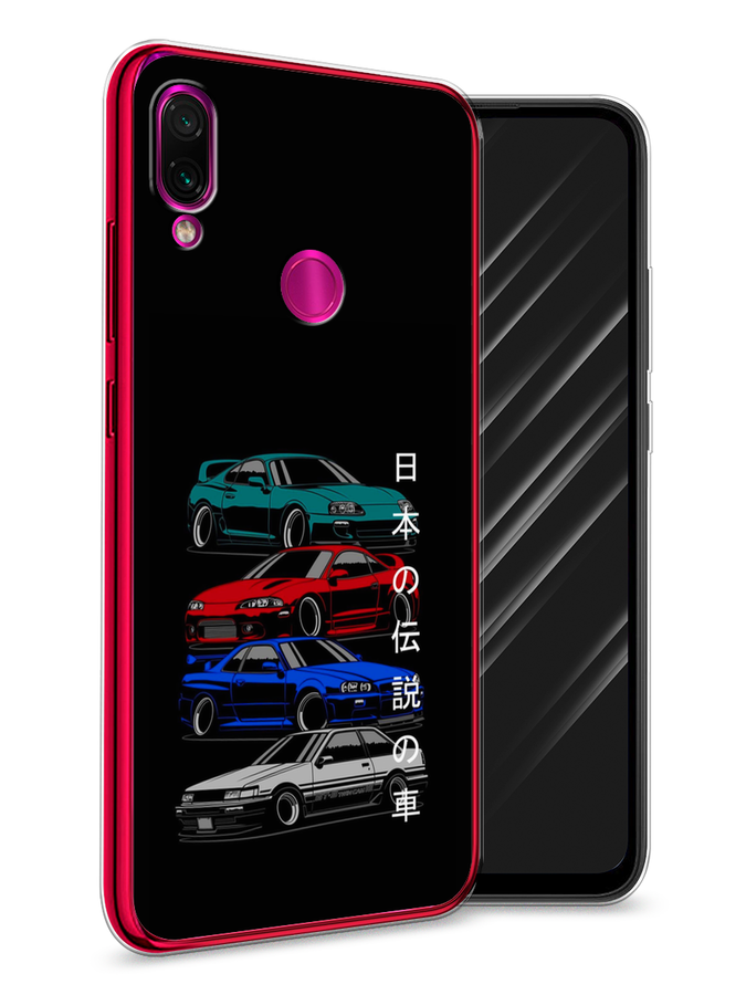 

Чехол Awog на Xiaomi Redmi Note 7 "JDM Legend cars", Разноцветный, 34750-5