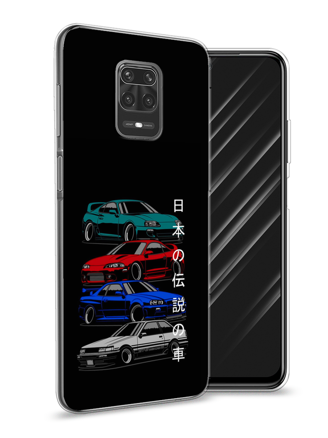 

Чехол Awog на Xiaomi Redmi Note 9S "JDM Legend cars", Разноцветный, 37950-5