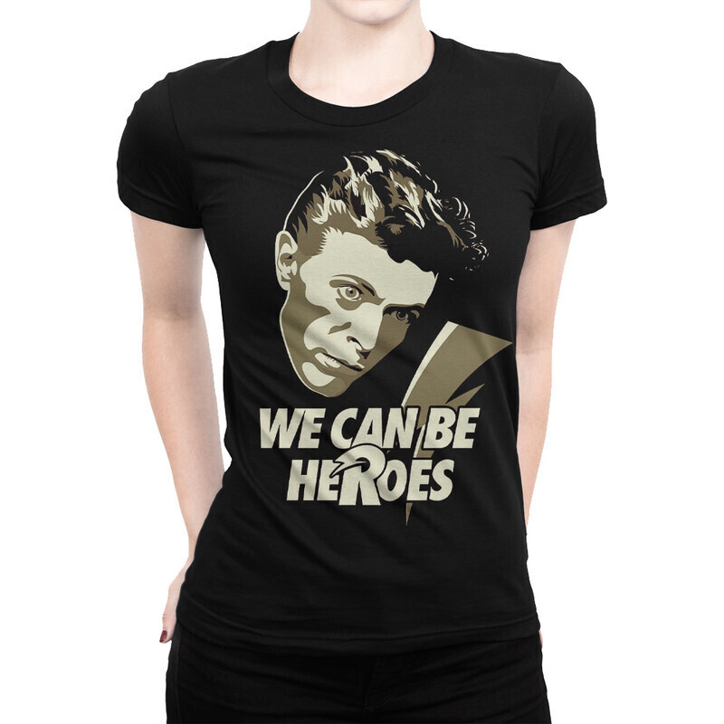 фото Футболка женская dream shirts david bowie - we can be heroes 10003601 черная xs