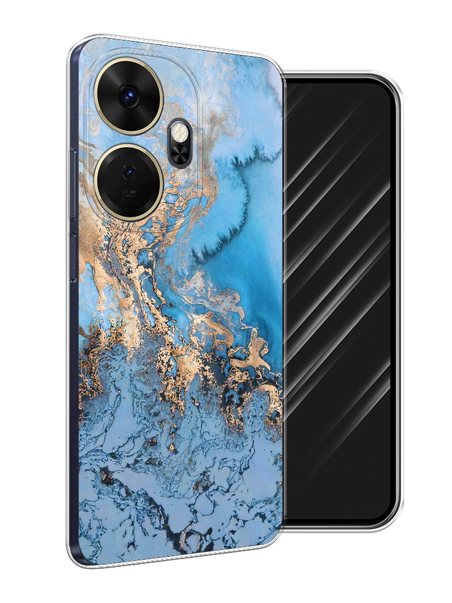 

Чехол Awog на Itel P55 Plus 4G "Морозная лавина синяя", Серебристый, 3201950-1