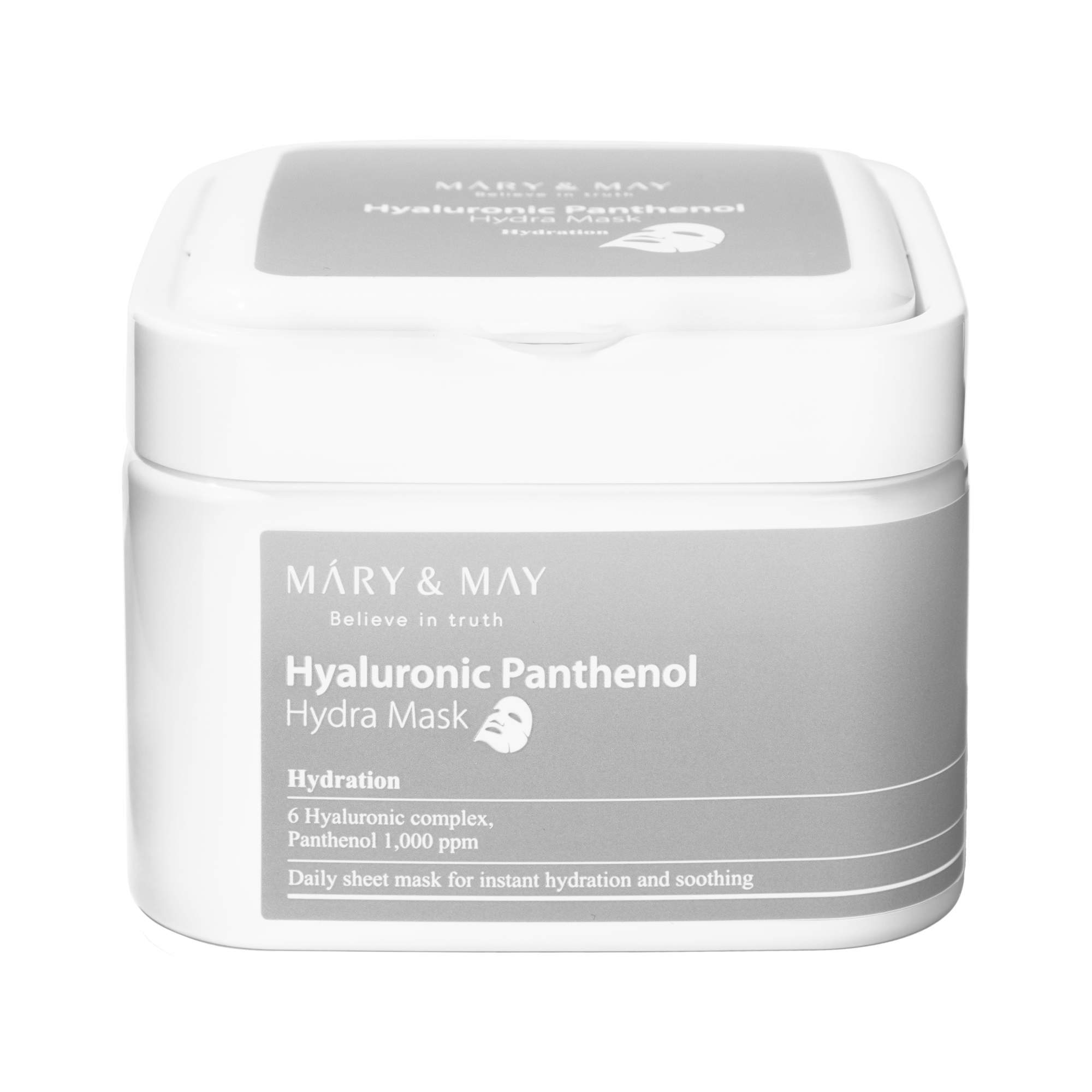 

Набор Mary&May тканевых масок c пантенолом 30 шт, HYALURONIC PANTHENOL HYDRA MASK