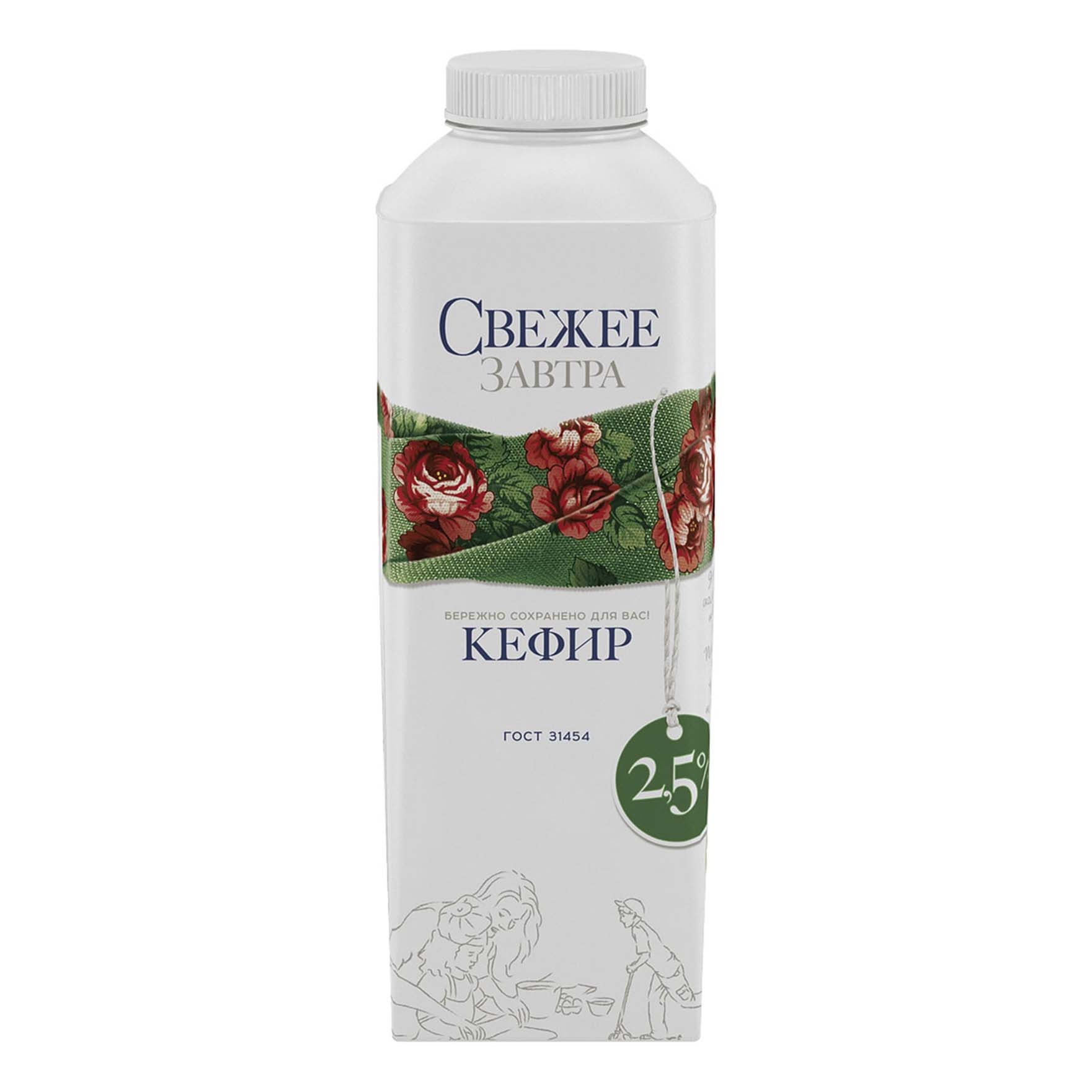 

Кефир Свежее Завтра 2,5% бзмж 750 г