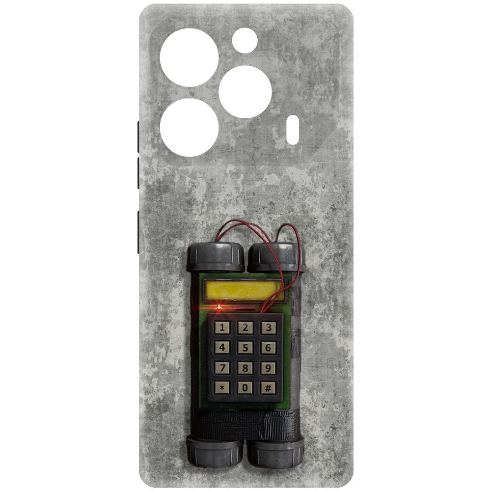 

Чехол-накладка Krutoff Soft Case Cтандофф 2 (Standoff 2) - C4 для TECNO Pova 6 Pro черный