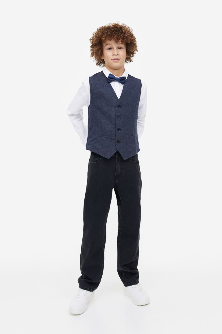 Костюм детский H&M 0921902, цвет темно-синий/белый, размер 140 (доставка из-за рубежа)
