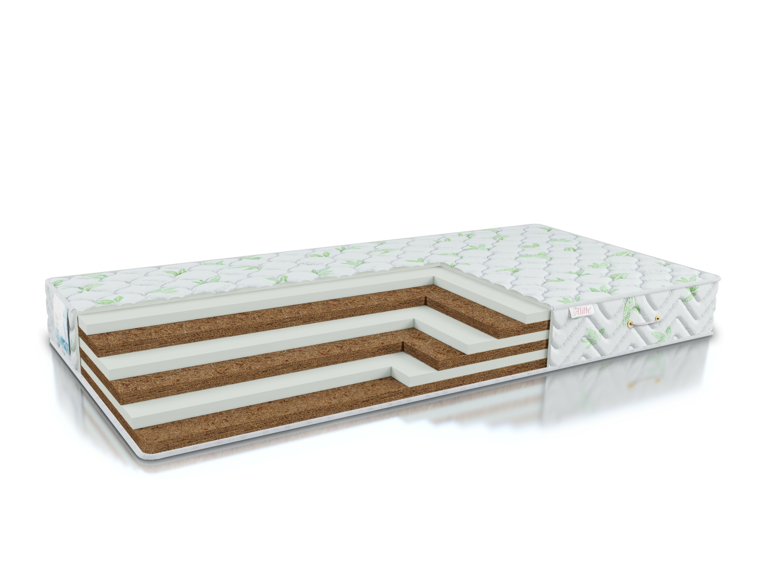 

Матрас анатомический беспружинный Alitte Bosch Eco H-18-K 90х190х16, Белый, Bosch Eco H-18-K