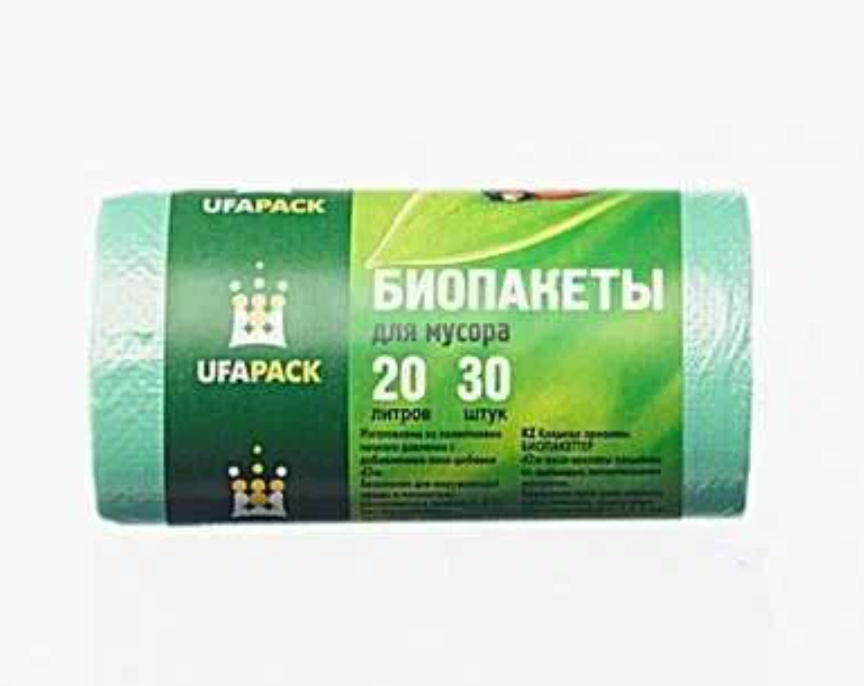

"БИО" Пакеты д/мусора 20 л. 30 шт., Зеленый