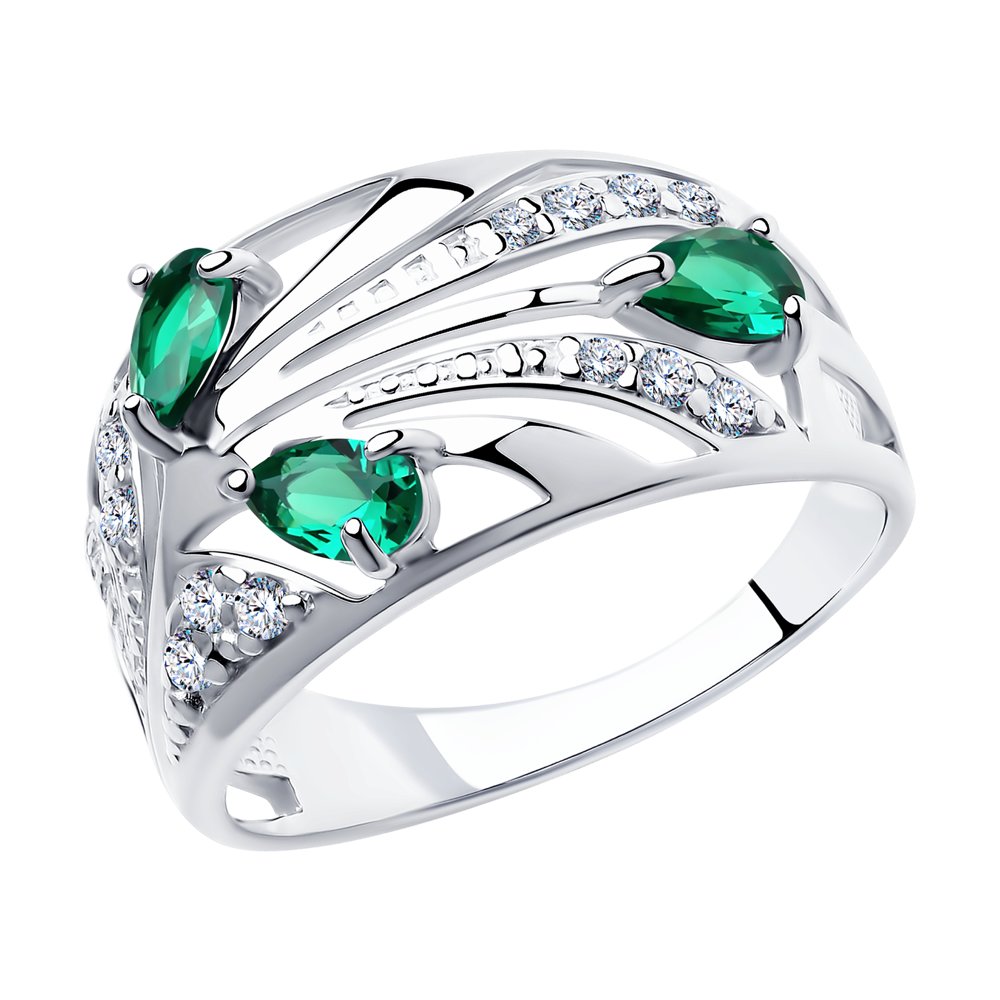 

Кольцо из серебра с фианитом р. 18.5 SOKOLOV 94010368, 94010368