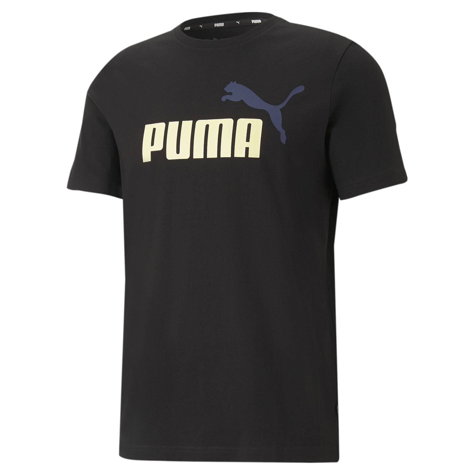 фото Футболка мужская ess+ 2 col logo tee puma черная l