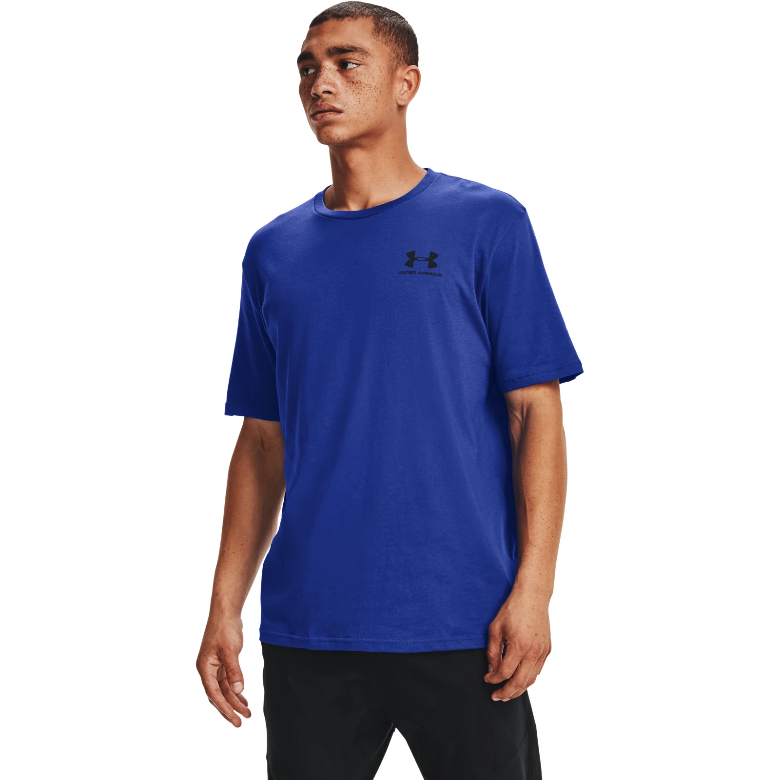 Футболка мужская Under Armour Sportstyle Left Chest Logo SS Tee синяя L