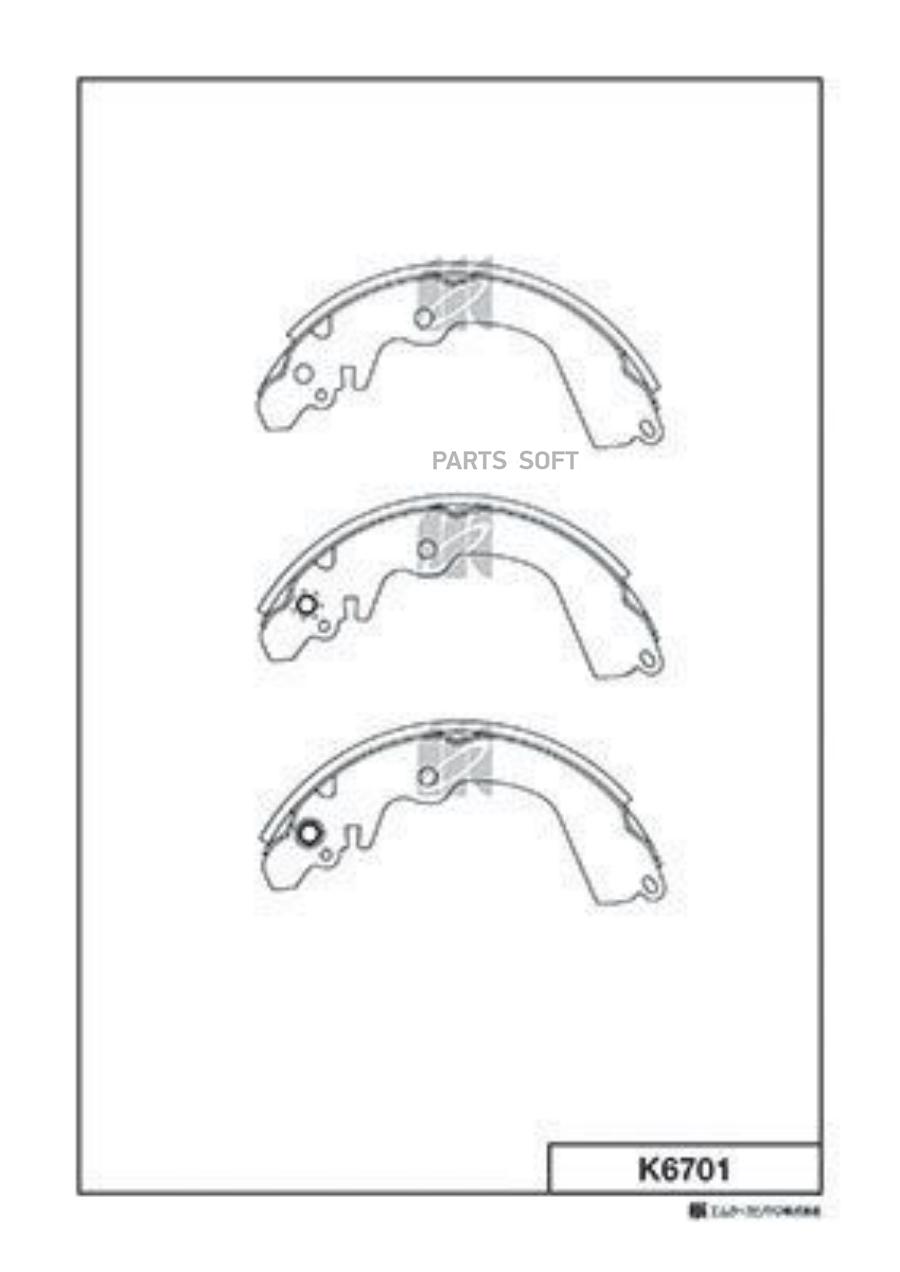 

Тормозные колодки Kashiyama барабанные K6701
