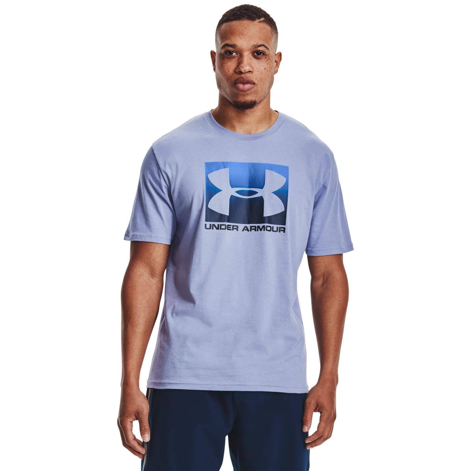 

Футболка мужская Boxed Sportstyle Graphic Charged Cotton SS Tee Under Armour синяя M