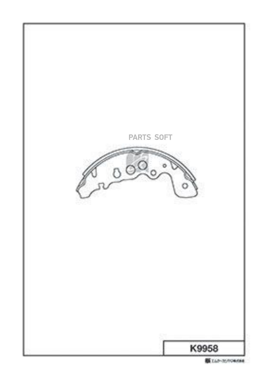 

Тормозные колодки Kashiyama задние барабанные K9958