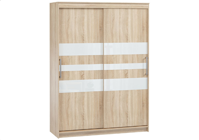 

Шкаф-купе Амадеус-12 Дуб для одежды двухдверный 160x230x70 Мегамебель, Бежевый, Амадеус-12